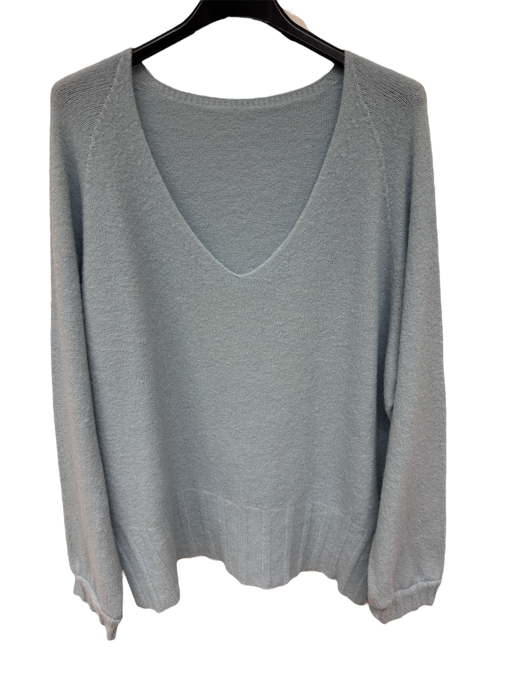 V-Neck Sweater in Alpaca-Viscose Blend